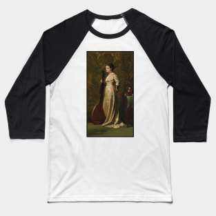 Girl With a Lute by Elihu Vedder Baseball T-Shirt